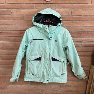 Scott Sports Junior Outerwear Ski Snow Jacket Size Medium (10) Light Blue